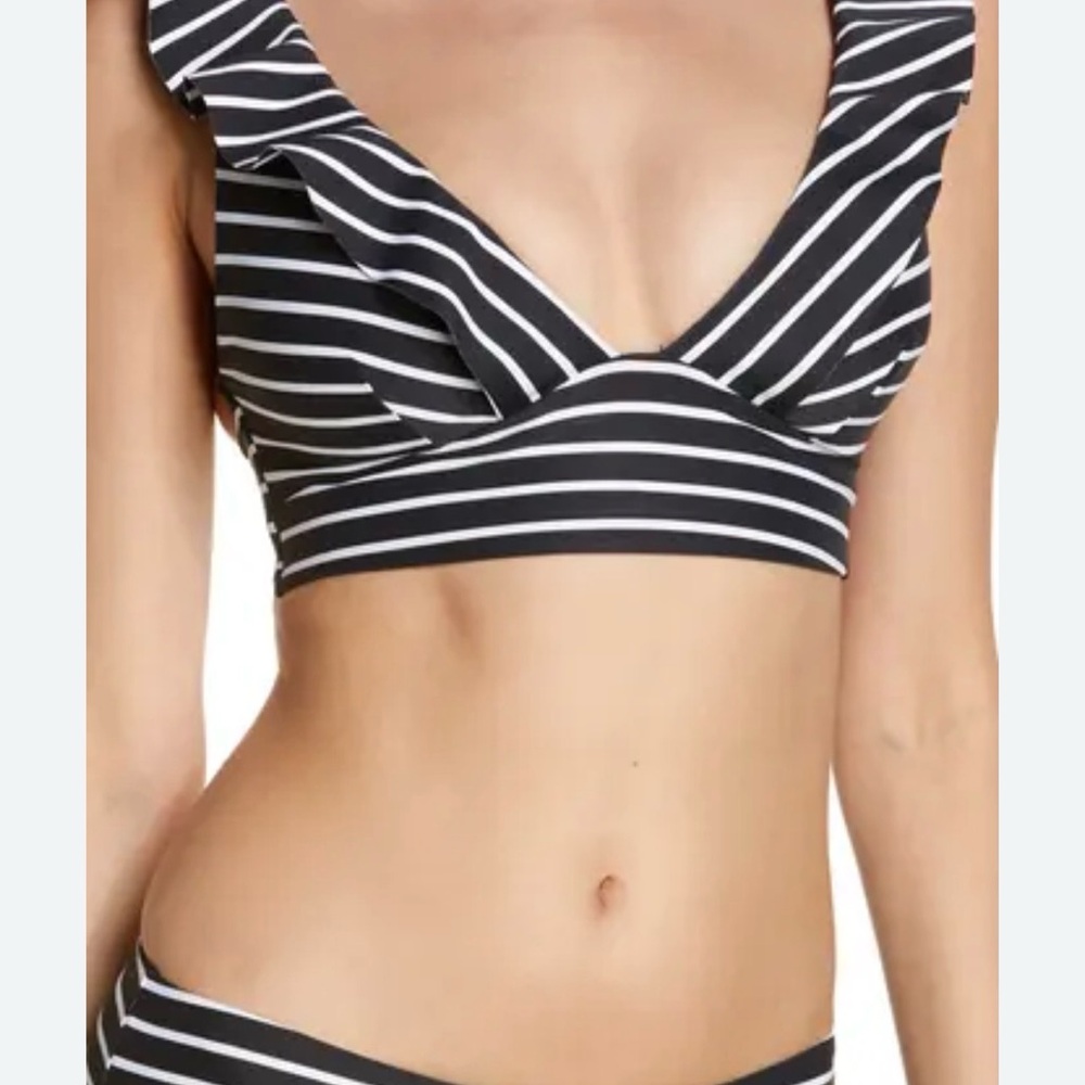 Sea Level Australia Navy Striped Bikini Set